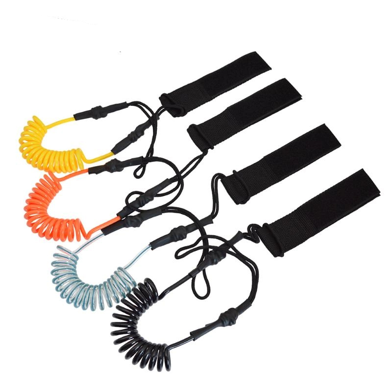 Surfboard Leash Ankle - สายรัดข้อเท้าสำหรับเล่นเซิร์ฟแบบยืดหยุ่น สำหรับกระดานยืนพาย (SUP) สายรัดขาสำหรับกระดานโต้คลื่น
