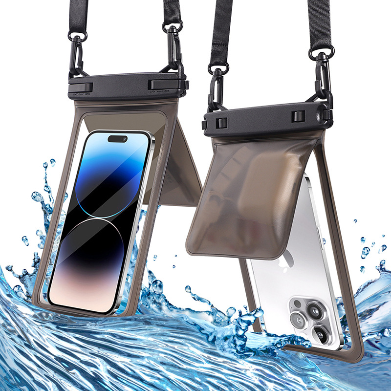 Aquatic Diving - กระเป๋ากันน้ำสำหรับโทรศัพท์ IPX8 สำหรับว่ายน้ำ กระเป๋ากันน้ำสำหรับโทรศัพท์มือถือ กระเป๋ากันน้ำขนาดใหญ่สำหรับดำน้ำ