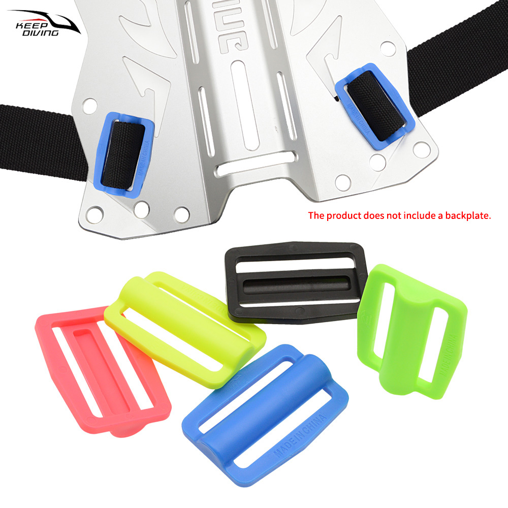 Aquatic Diving - 2pcs POM ดําน้ําแผ่นหลัง Webbing Keeper เหมาะกับ