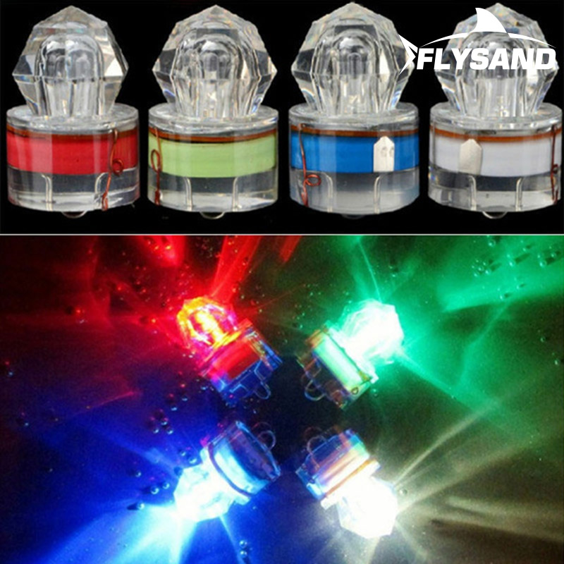 อุปกรณ์ตกปลามีไฟ LED หลอดไฟตกป - Underwater Flashlight บทวิจารณ์และราคา