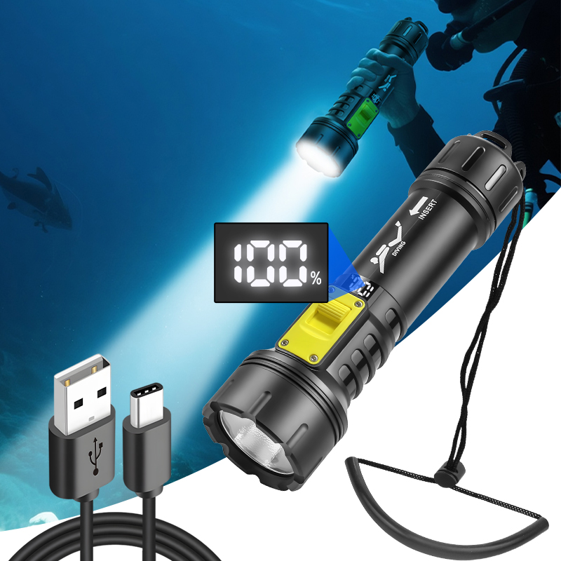 ใหม่ XHP70 ไฟฉายดําน้ํา IPX8 ก - Aquatic Diving บทวิจารณ์และราคา