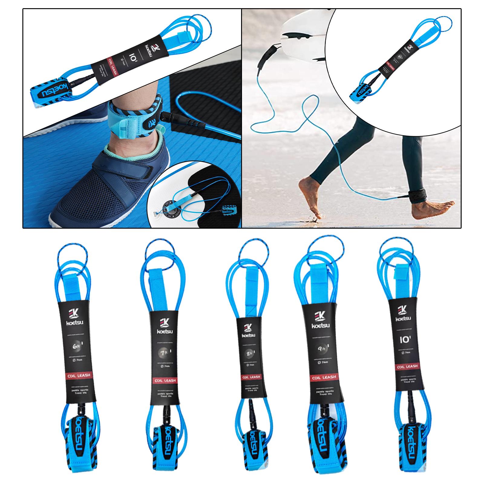 กระดานโต้คลื่น Leash แบบพกพา S - Surfboard Leash Ankle บทวิจารณ์และราคา