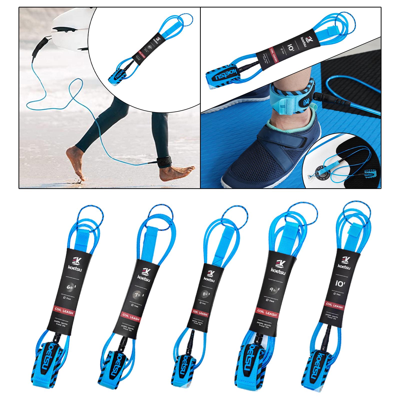 กระดานโต้คลื่น Leash แบบพกพา S - Surfboard Leash Ankle บทวิจารณ์และราคา