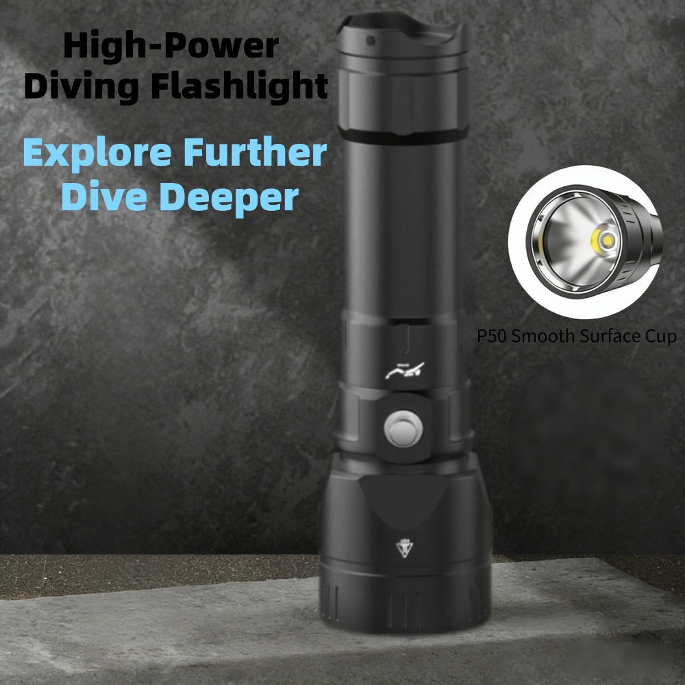 ไฟฉายดำน้ำทรงพลัง ไฟดำน้ำแบบกั - Underwater Flashlight บทวิจารณ์และราคา