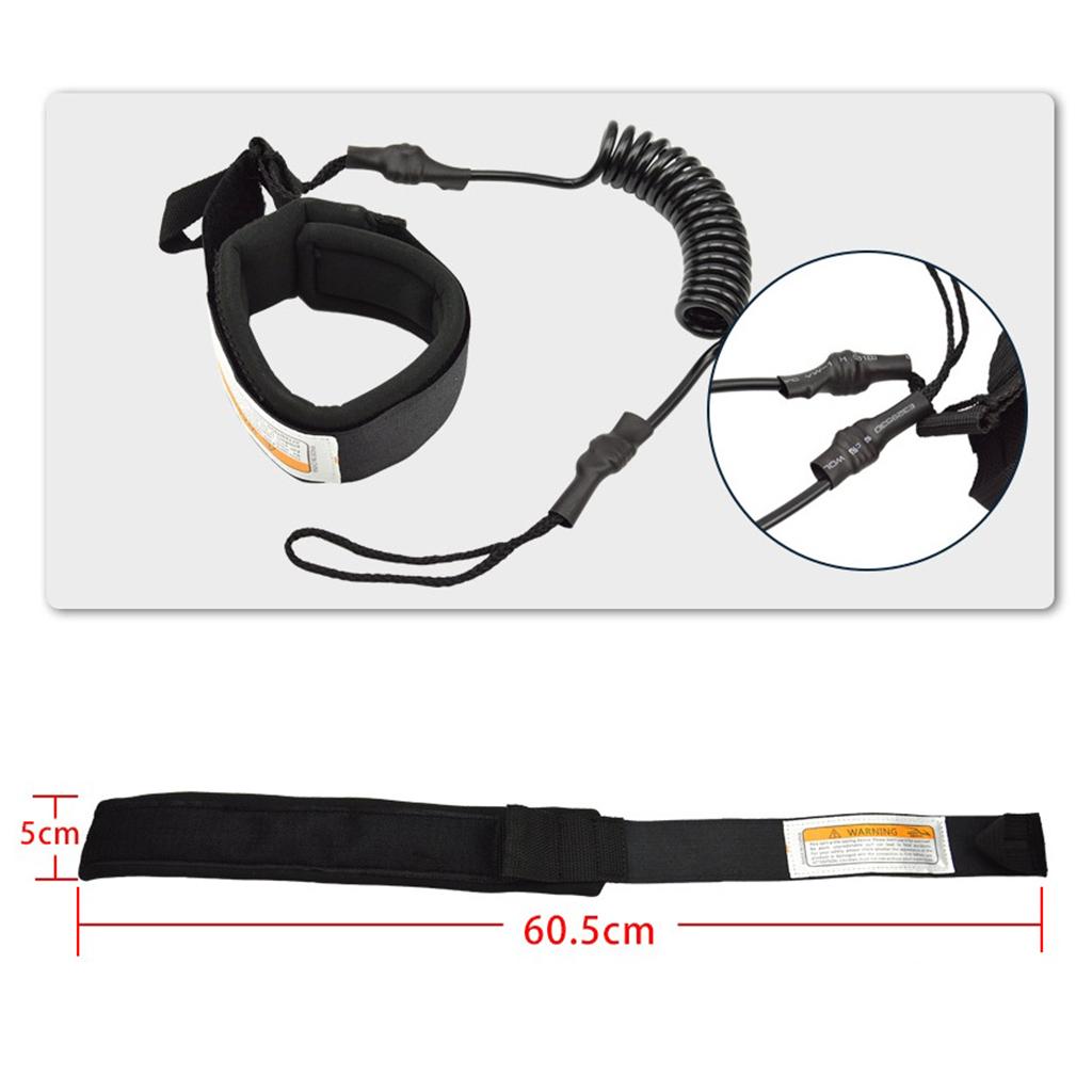 สายรัดข้อเท้าและข้อมือแบบยืดหย - Surfboard Leash Ankle บทวิจารณ์และราคา